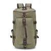 Sacs polochons Z.L.D.Casual Backpack Men's Large Capacity Travel Bag Vintage Canvas Student School Bagages