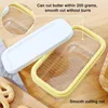 Plates Household Butter Box Dish With Plastic Lid Holder Serving Tools Kitchen Cheese Cutting Crisper Storage Supplies