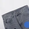 2023 jeans designer per maschi da donna preparano vecchi pantaloni di moda pantaloni dritti stampe per lettere a cuore per donna