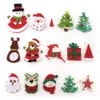 Kerstversiering Mooie niet-geweven stof kerstboom applique patches DIY ambachtelijke decoratie handgemaakte applique kerstversiering voor thuis