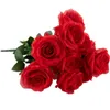 Fleurs décoratives 10 Tête / Bouquet Fleur Artificielle Rose Bouquet Faux Floral Pivoine Mariage Mariée Décor À La Maison Saint Valentin Cadeau Po Props