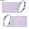 Bandringen 925 Sterling Silver Jewelry Dames Volledige zirkoonringen mode Minimalisme Cirkelvormige steentjes glanzende sierlijke ringjesgroothandel J230522