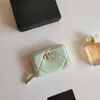 2023 Titulaire de la carte nouvelle peau de mouton luxe court compact femme titulaire de la carte sac à main designer en cuir lettre de luxe multi-carte carte bancaire sac