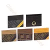 Men women card holders Card package coin purse Canvas Leather soft leather mini wallet black red credit card wallets Fashion designer purse Original box