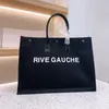 тенденция Женская сумка Rive Gauche Tote сумка для покупок сумки верхнее белье Большие пляжные сумки Дизайнерская дорожная сумка через плечо Сумка-кошелек