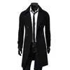 Men's Trench Coats Men Double Breasted Casual Overcoats Wool Blends Business Long Jackets Leisure Fit Coat 3XL
