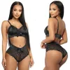 Lingerie de Mulheres 2022 Dia dos Namorados Sexy Sets Sexy Mulheres Teddy Lace Bowknot Push Up Bra Panty Roupa Erótica feminina