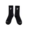 Mens Socks Fashion Women Men broderade astronautpar Bomull Crew Socks Solid Colors Long Unisex Sport Mid Tube Socks High Quality 230520