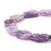 Crystal Natural Stone AAA Grade Genuine Amethysts Flat Rectangle 10*20mm Beads For Jewelry Making DIY Bracelet Necklace Earrings