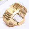 Wristwatches 2023 Fashion Luxury Ladies Wrist Watches Top Brand Gold Steel Strap Waterproof Women's Bracelet Watch