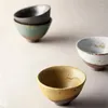 Чашки блюдцы в японском стиле грубая керамика