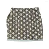 Юбки весенняя юбка Unizera Женская одежда повседневная ретро -пляж в стиле бисера