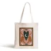 Storage Bags Tiger Heart Canvas Boho Bag Harajuku Women Shopping Shopper Girl Handbag Tote Shoulder Lady