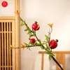Декоративные цветы искусственные красные ягоды стебли Холли Ягоды ветвь гранат цветочный букет фруктовый фруктовый флот цветочный осенний декор для ремесла