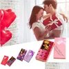 Other Festive Party Supplies Gold Rose Soap Flower Gift Box Valentines Day Mothers Anniversary 12Pcs Set Drop Delivery Home Dhvbk