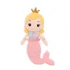 30/40cm dessin animé belle couronne sirène en peluche poupée douce peluche oreiller de couchage coussin cadeau pour filles copines amoureux