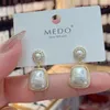 New Rhinestone Geometric Circle Earrings For Women Personality Fashion Earrings Wedding Jewelry Birthday Gifts