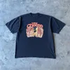 Camisetas para hombre 2023 Hip Hop Harajuku Vintage de gran tamaño calle Retro letras de verano manga corta Casual ropa femenina Y2k Punk camiseta para hombres 230520