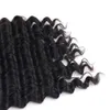Weihnachts-Räumungsverkauf!! Günstige 9A peruanische brasilianische indische malaysische Haarverlängerung, reines Haar, tiefe Welle, Haareinschlagfaden, 20,3–76,2 cm