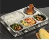 new Eco-Friendly Stainless Steel Bento Lunch Box food container with 5 Compartments with steel lid for Adults and Kids