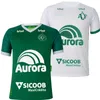 2023 24 Maillots de football brésiliens Chapecoense pour hommes LUIZINHO Home Green Away White Football Shirts Uniforme à manches courtes