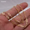 Kettingen VOJEFEN 18k gouden damesketting origineel AU750 lange link mannelijke choker luxe sieraden grote nek mode kettingen groothandel