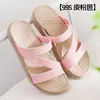 Sandalen zwart/wit/roze jelly schoenen vrouw smal band PVC strandplatform slippers niet-slip buiten flip flops sandalias y518