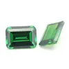 Beads Top Quality Loose Gemstone 6*8mm13*18mm Emerald Cut Green Cubic Zirconia For Ring