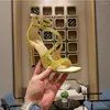 Sandals Celebrity Brand High Heel Women Square Toe Designer Sapatos Crysal Summer T-Show Party Wedding 2023