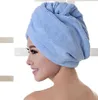 Femme cheveux secs serviette absorbant séchage rapide microfibre serviette de bain bonnet de douche Textile à la maison voyage hôtel séchage bonnet de cheveux