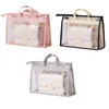 Sacs de rangement sac à main sac à poussière Transparent suspendu trousse de toilette décoration pour les femmes étanche à l'humidité armoire placard couverture