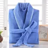 Women's Sleepwear Women's Cotton Toweling Terry Robe Lovers El Solid Men And Women Bathrobe Soft Sleeprobe Male&amp;Female Casual