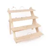 Boxes Wood Desktop Necklace Ring Display Stand Multilayer Detachable Earring Card Watch Jewelry Holder Bangle Small Craft Storage Rack