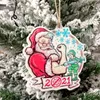 Kerstdecoraties Creative ornament Acryl Santa Claus Decorate Xmas Tree Hanging Pendant 2023 Jaargeschenken