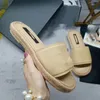Luxury designer superior quality slide slippers summer sandals beach indoor flat leather flip-flops lady fashion classic shoes lady size 35 -41 with a dust box bag