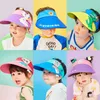 Шляпы кепков Детский спорт Спортивный солнечный ультрафиолетовый защитный защитник легкий и регулируемый лето с рефлексивным краем во время беговой теннисной шляпы G220522