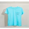 2023-frauen T Shirts Baumwolle Weiß Blau T-Shirt Brief Stickerei Lose Gerade 2023 Sommer Oansatz Kurzarm Top Damen t-shirts