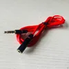 90 degree L elbow DC3.5 male to female extension conversion cable 4 sections 4 cores red mobile phone audio test