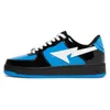 Sapatos casuais stas sk8 designer tênis esportes de luxo feminino mass stas sk8 patente couro preto caoms caoms azul color camufle