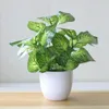 パーティーデコレーション人工植物ボンサイスモールツリーシミュレーションポットフェイクフラワーテーブルポット装飾品ホームデコアエルガーデン230522