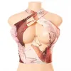 Women's Blouses Sexy Summer Vest Cutout Women Top for Beach Travel