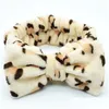 Party Favor Leopard Bandeau Coral Fleece Ladies Wash Face Headbands Bow Hair Band 6 Couleurs Drop Delivery Home Garden Festive Supplie Dhjx3