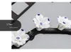 Bordslampor kinesiska lampor keramiska floret järnkonst vardagsrum kontrakterat tyg sovrum sovrum