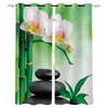 Cortina de cortina orquídea zen cortinas de janela moderna para sala de estar com o quarto de cozinha cortina home el decoração
