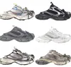 3XL Trainer Mule Chaussures Pour Hommes Femmes Chunky Sole Argent Gris Triple Noir Blanc Multi Hommes Été Casual Mocassins Plat Respirant Designer Sneakers 36-46