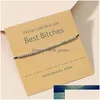 Anklets Bohemia Simple Metal Beads Anklet For Women Cotton Tape Bracelet On The Leg Strap Girls Summer Foot Jewelry Factory Dhgarden Dhbvt