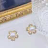 Stud Earrings Genuine Pearls Fashion Natural Freshwater Pearl Jewelry Gifts For Women Party Wedding Accessories