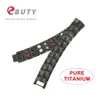 Armbanden EBUTY Titanium magnetische armband met FIR Germanium-anionen Gezondheid Energie Armbanden Armbanden Beste cadeau met pakketdoos