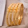 Bangle Women Bangle Gold Color Wedding Bangles For Women Brud kan öppna armband Indian/Etiopian/Frankrike/African/Dubai smycken gåvor