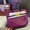 Platinum Crocodile Stone Tote Bag Cow Wide REAL CAPILIZA A LAN CAPILACIÓN UNA HOMBRO Crossbody Factory Rocio Cambio gradual